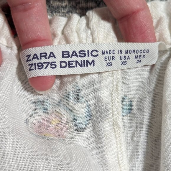 Zara Fruit Pattern Off the Shoulder top - Picture 7 of 7